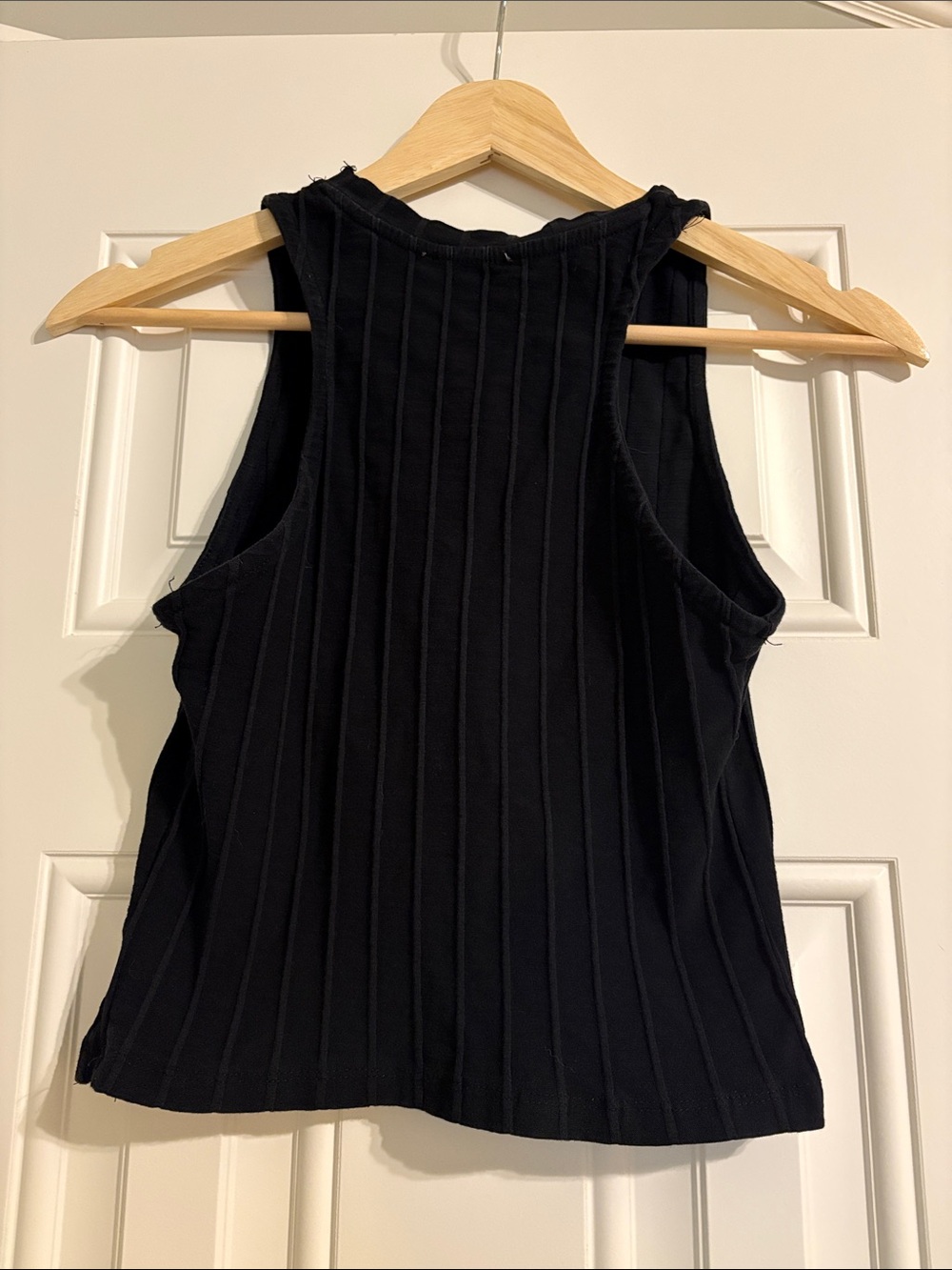 Zara Black Ribbed Sleeveless Tank Top - Picture 3 of 3